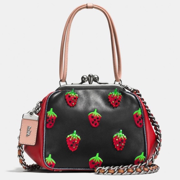 Coach Handbags - Coach Kisslock Crossbody Swarovski Strawberry Bag
